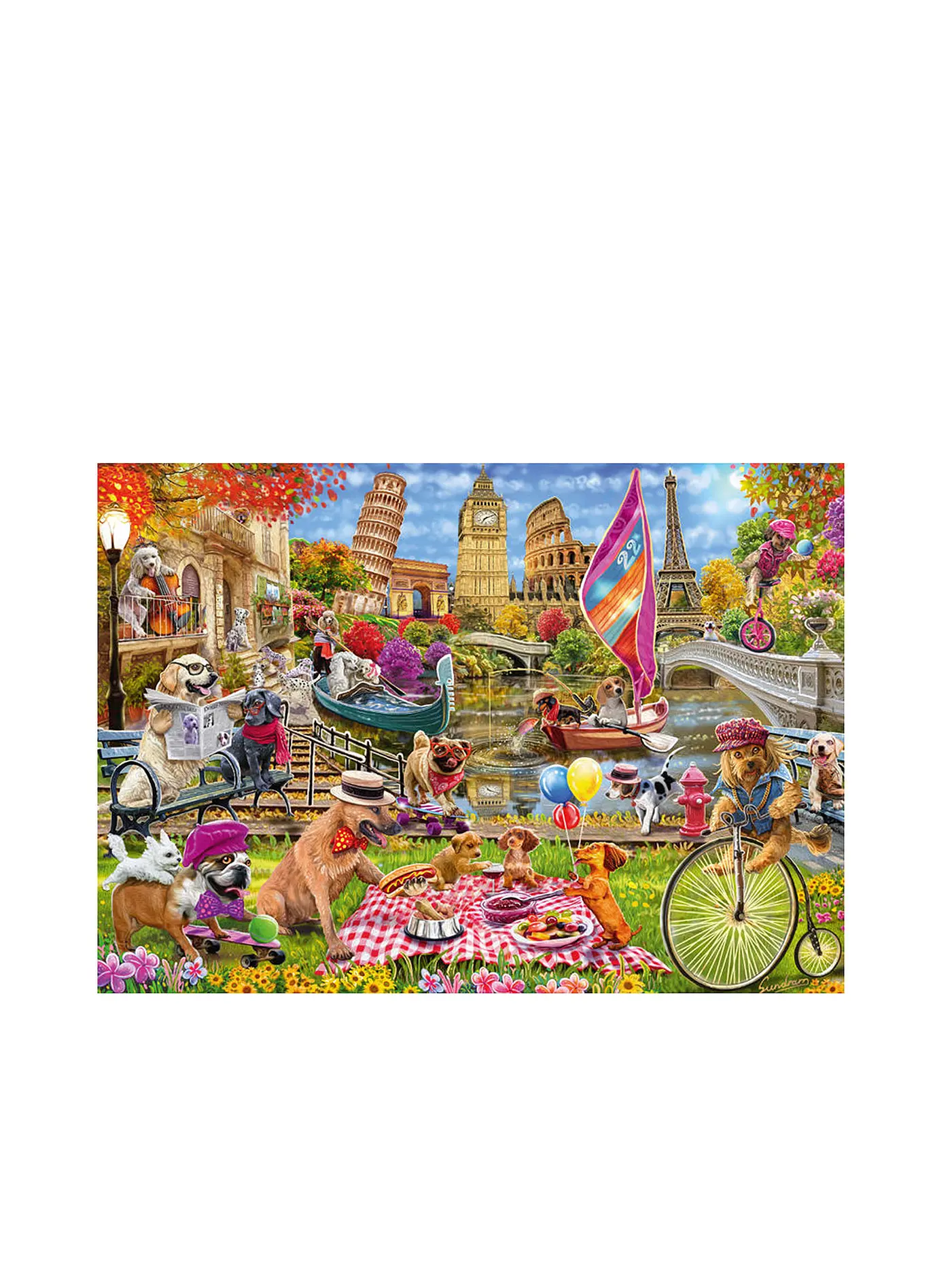 SCHMIDT-SPIELE | Puzzle Hundewahnsinn 1000 Teile | 